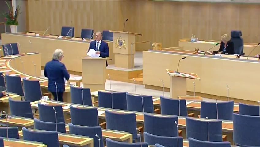 Stillbild från Interpellationsdebatt: Villkoren för företagare i välfärdssektorn