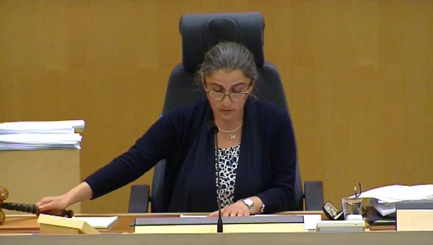 Stillbild från debatten i kammaren