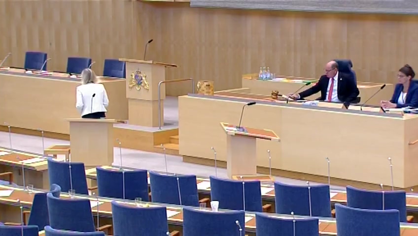 Stillbild från Interpellationsdebatt: Kulturmomsen