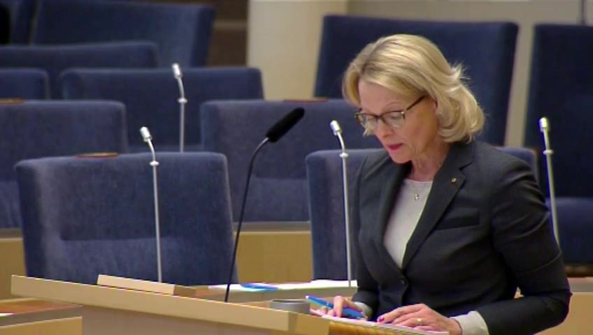 Stillbild från Interpellationsdebatt: Surrogatmoderskap