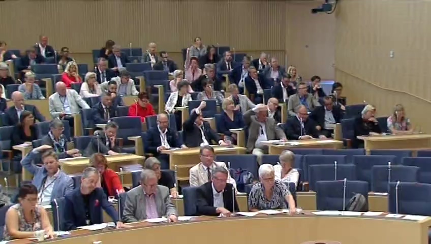 Stillbild från debatten i kammaren