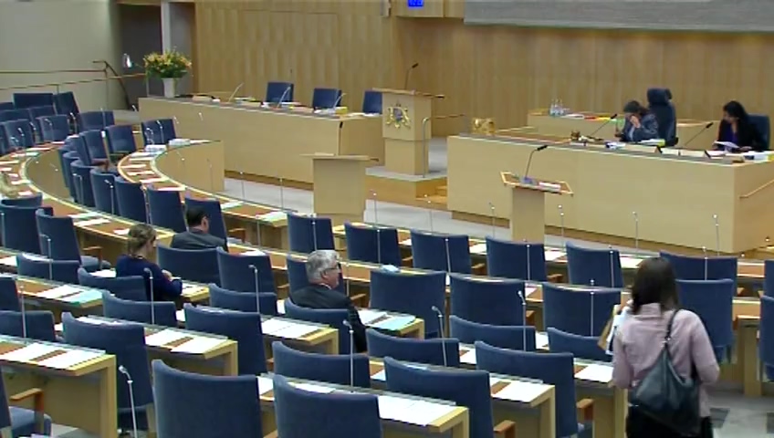 Stillbild från Debatt om förslag: Anpassning av svensk rätt till EU-förordningen om linbaneanläggningar