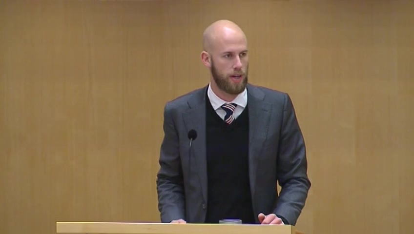 Stillbild från Debatt om förslag: Påminnelse vid utebliven betalning av årlig avgift enligt fastighetsmäklarlagen