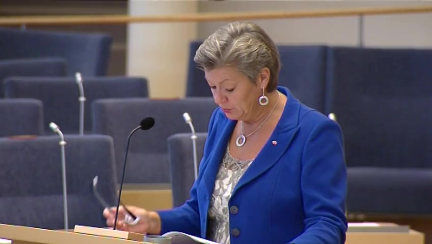 Stillbild från Interpellationsdebatt: Arbetsförmedlingens nedläggning av lokala kontor