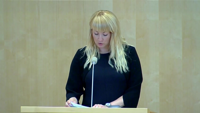 Stillbild från Debatt om förslag: Kommittéberättelse - kommittéernas verksamhet under 2016