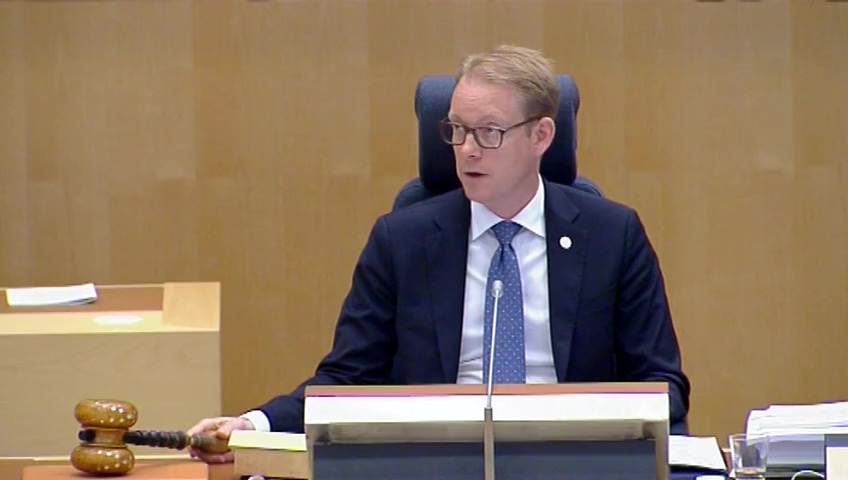 Stillbild från Debatt om förslag: Ytterligare åtgärder mot penningtvätt och finansiering av terrorism