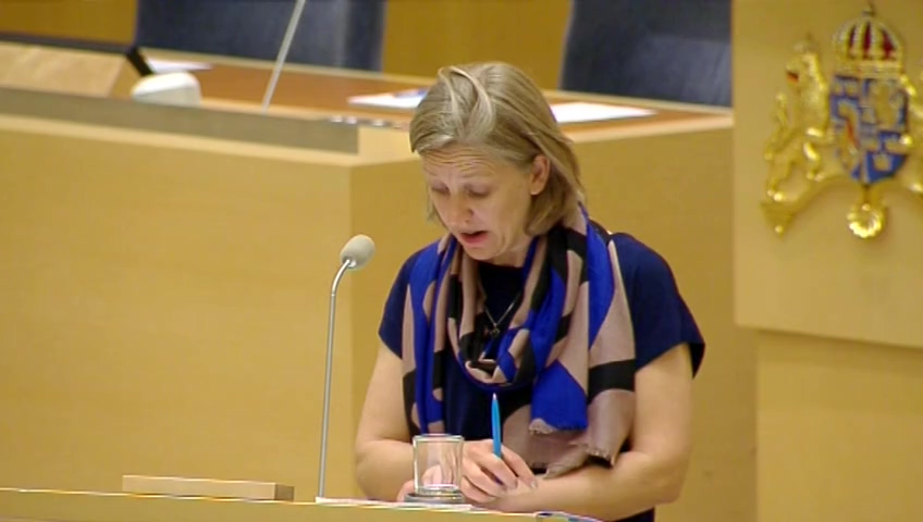 Stillbild från Interpellationsdebatt: Myggbekämpning vid nedre Dalälven