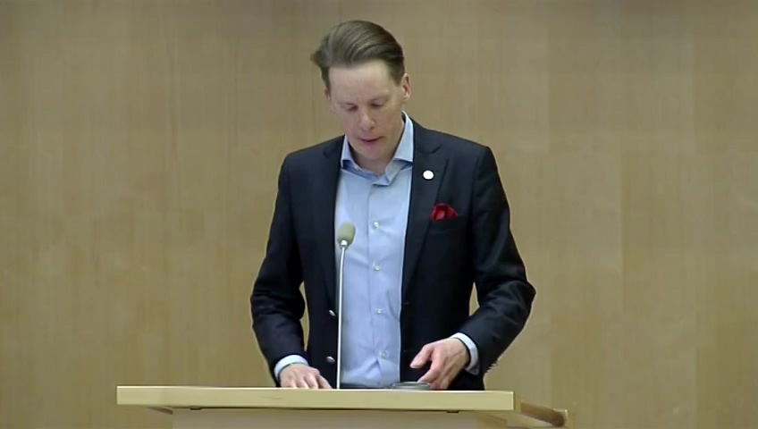Stillbild från Debatt om förslag: Skärpta straff för brott mot tillståndsplikten för explosiva varor