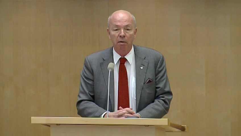 Stillbild från Debatt om förslag: Riksrevisionens rapport om informationssäkerhetsarbete på nio myndigheter
