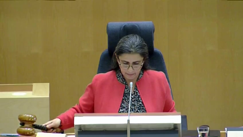 Stillbild från debatten i kammaren