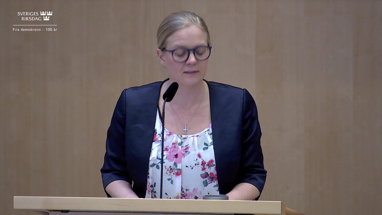 Stillbild från Debatt om förslag: Justerade åldersgränser i pensionssystemet och i kringliggande system