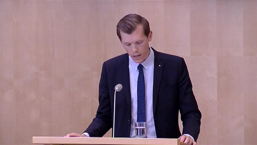 Stillbild från Debatt om förslag: Klimat- och energimålen - Kontrollstation 2015 m.m.