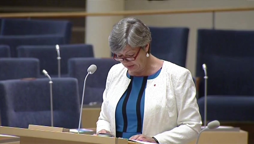 Stillbild från Interpellationsdebatt: Regeringens snabbspår