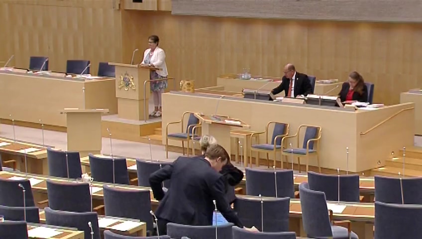 Stillbild från Debatt om förslag: Stärkta sanktionsmöjligheter för Konsumentombudsmannen