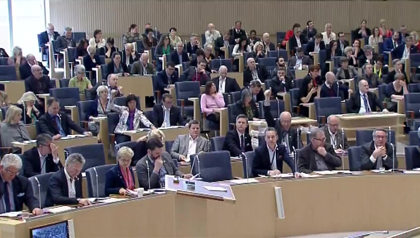 Stillbild från debatten i kammaren
