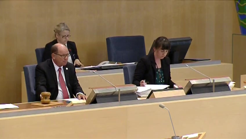 Stillbild från debatten i kammaren