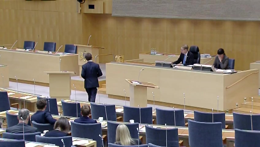 Stillbild från Debatt om förslag: Statens budget 2016 Rambeslutet