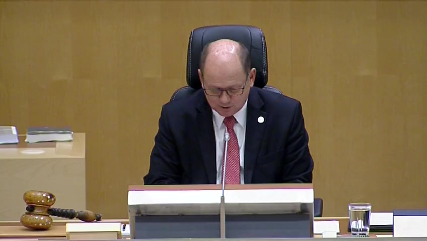 Stillbild från debatten i kammaren