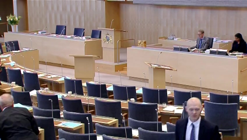 Stillbild från Debatt om förslag: Åklagardatalag