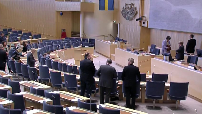 Stillbild från Debatt om förslag: Säkerhetspolitisk inriktning - Sveriges försvar för perioden 2016-2020