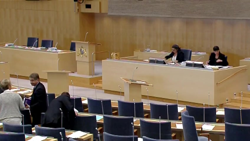 Stillbild från Debatt om förslag: Den nya polisorganisationen - några frågor om personuppgiftsbehandling m.m.