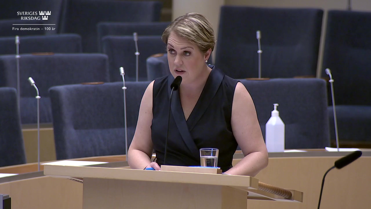 Stillbild från Interpellationsdebatt: Tillgängligheten till särläkemedel