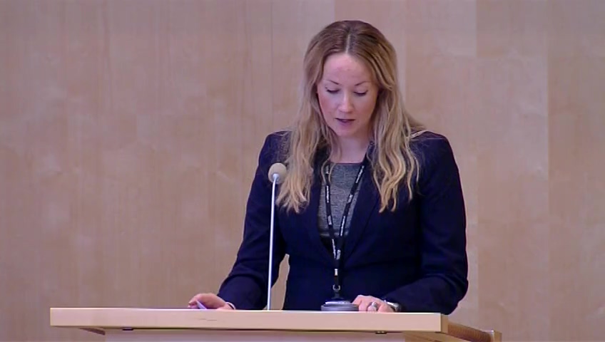Stillbild från Debatt om förslag: Kommittéberättelse 2015