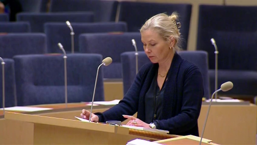 Stillbild från Interpellationsdebatt: Frysning av projektet Förbifart Stockholm