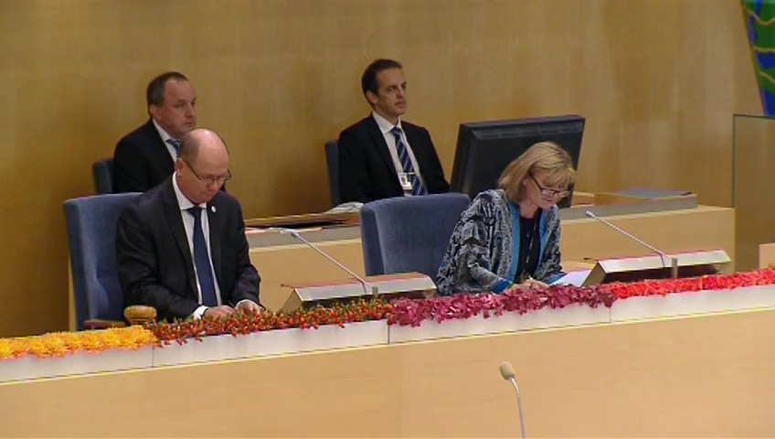 Stillbild från Bordläggning: Bordläggningsplenum