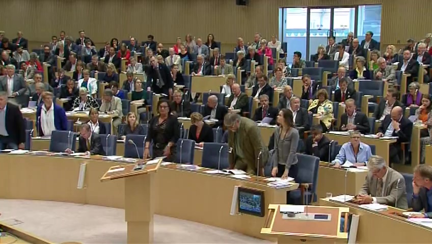 Stillbild från debatten i kammaren