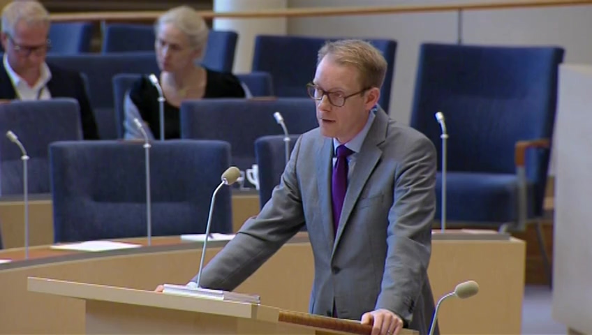 Stillbild från Interpellationsdebatt: EU-medborgare utnyttjas i Sverige