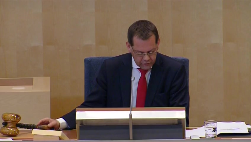 Stillbild från debatten i kammaren