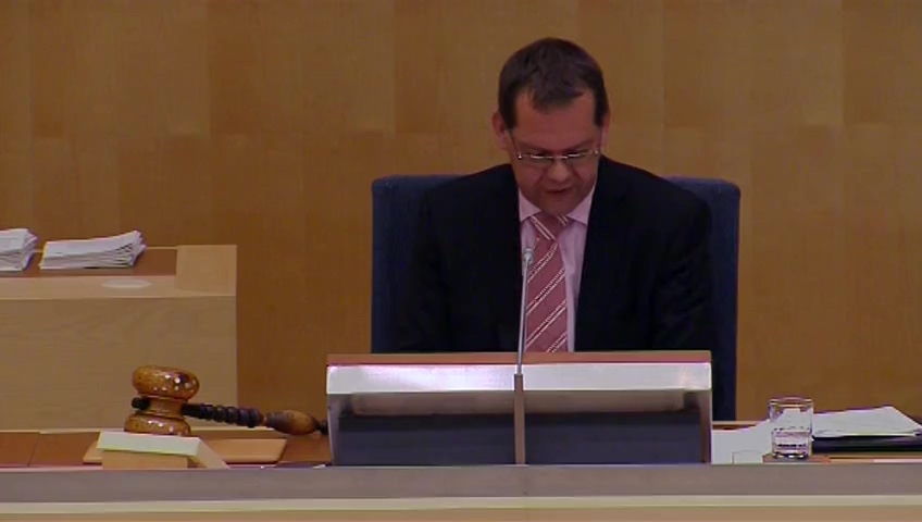Stillbild från debatten i kammaren