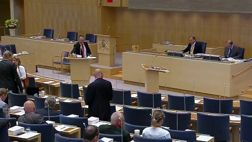 Stillbild från Debatt om förslag: Redovisning av skatteutgifter 2013