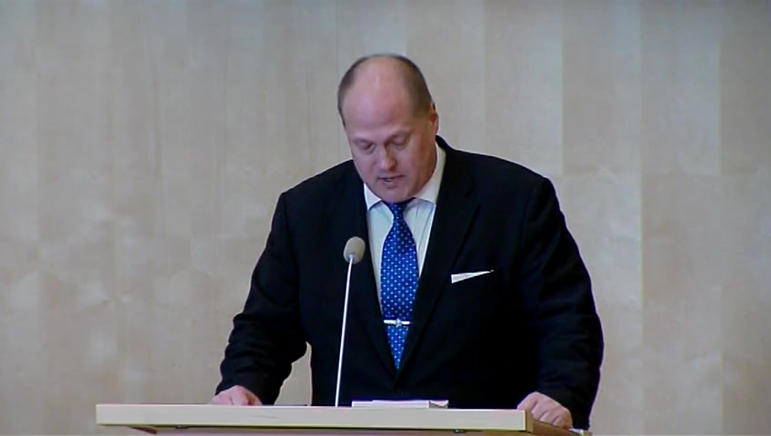 Stillbild från Debatt om förslag: Medgivande för Riksbanken att delta i Internationella valutafondens (IMF) finansieringslösning till förmån för låginkomstländer