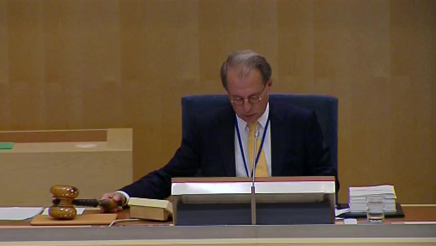 Stillbild från Debatt om förslag: Årsredovisning för staten 2012
