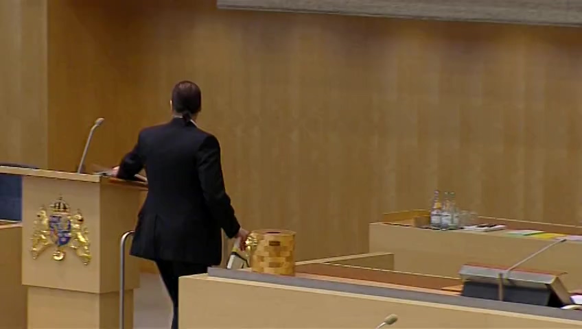 Stillbild från Debatt med anledning av vårpropositionen: Debatt med anledning av vårpropositionen