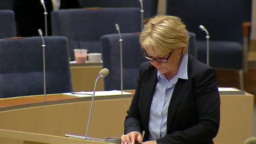 Stillbild från Interpellationsdebatt: Olyckor vid arbetsplatspraktik