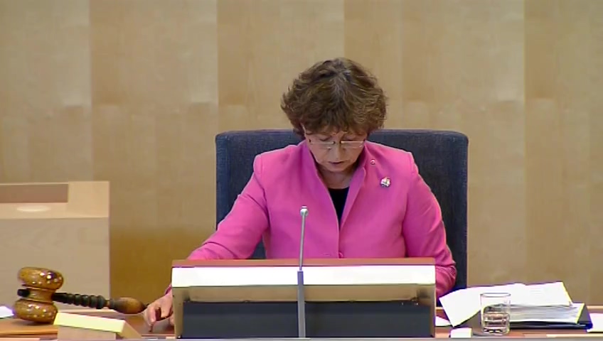 Stillbild från debatten i kammaren