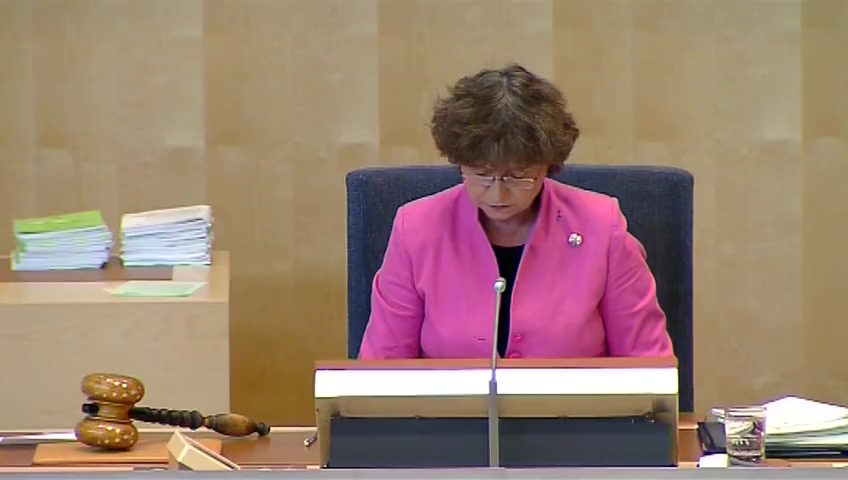 Stillbild från debatten i kammaren