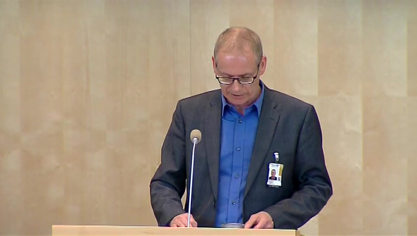 Stillbild från debatten i kammaren