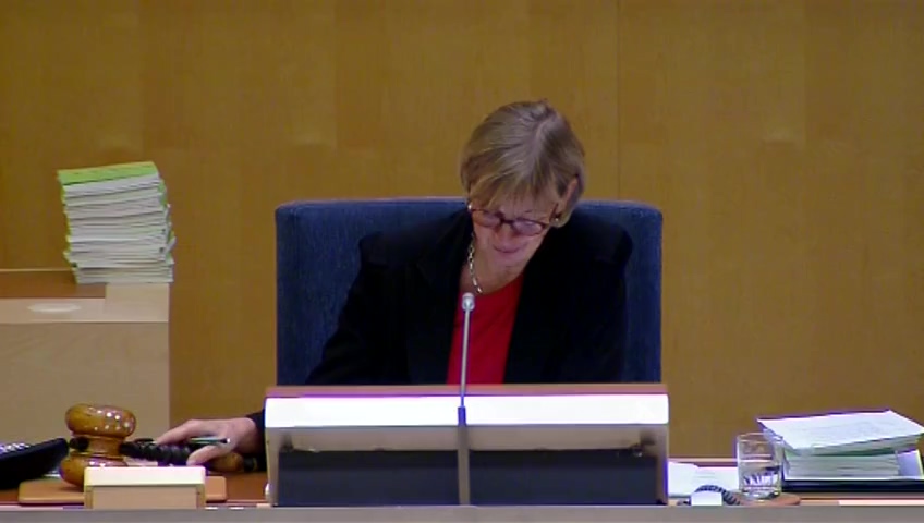 Stillbild från debatten i kammaren