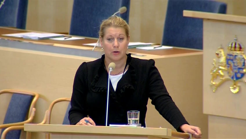 Stillbild från Interpellationsdebatt: Arlandabanan