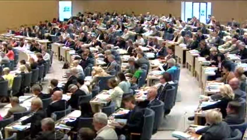 Stillbild från debatten i kammaren