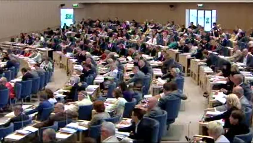Stillbild från debatten i kammaren
