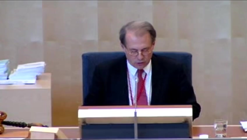 Stillbild från debatten i kammaren