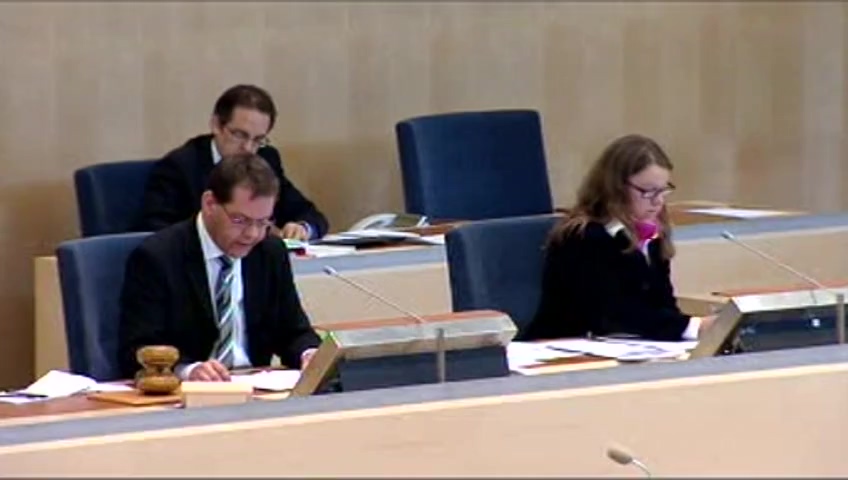 Stillbild från debatten i kammaren