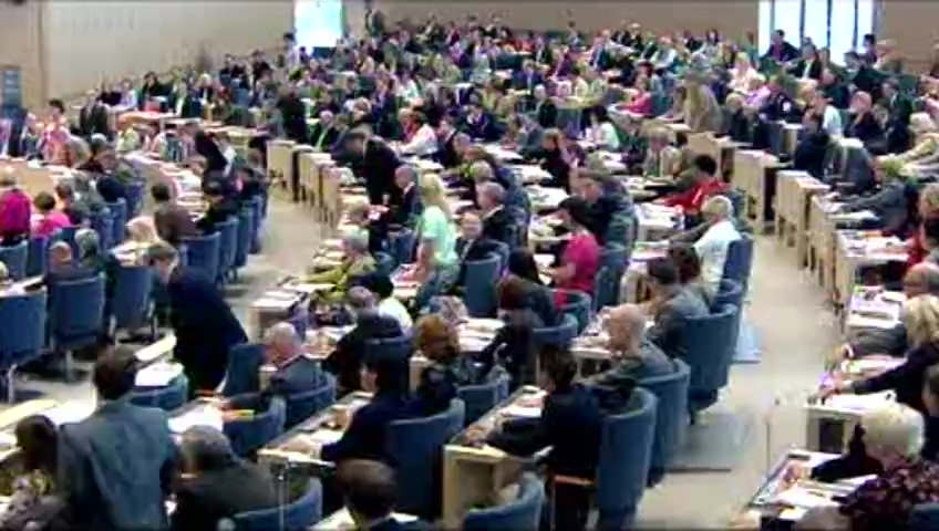 Stillbild från debatten i kammaren