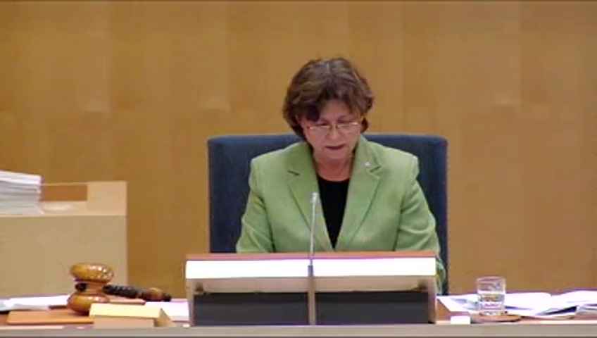 Stillbild från debatten i kammaren