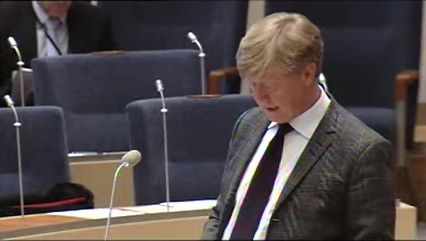 Stillbild från Interpellationsdebatt: Användandet av överskottet av de svenska utsläppsrätterna